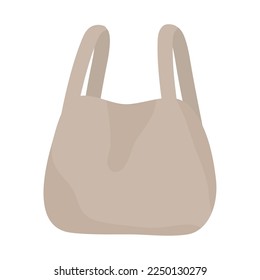 cloth tote bag icon isolated