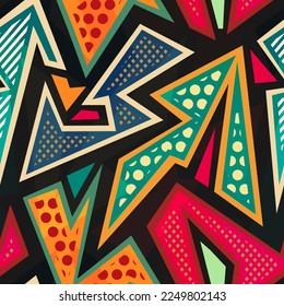 Cloth vector ancient geometric pattern