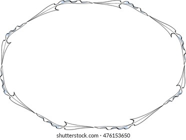 Cloth vector drawing design border