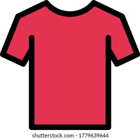 cloth vector flat color icon