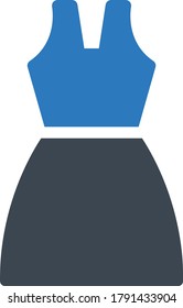 cloth vector glyph color icon 