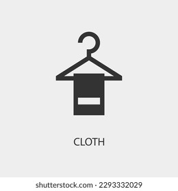Cloth vector icon illustration sign