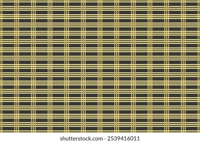 padrão de vetor de pano Padrão geométrico sem emenda abstrato com fundo amarelo, dourado e preto no estilo de azulejo cerâmico. Projetado para papéis de parede, fundos, azulejos, padrões de tecido.