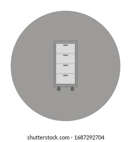 cloth wardrobe on white background