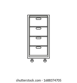 cloth wardrobe on white background