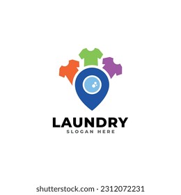 Cloth wash logo icon design, laundry logo template design vector.