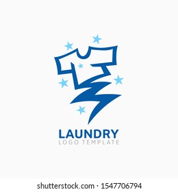 Cloth Wash logo, Laundry logo Template designs vector illustration