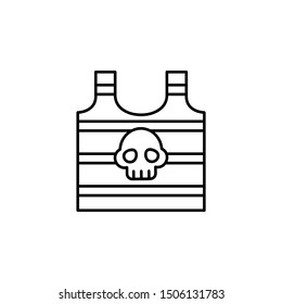 Clothe, pirate icon. Element of pirate thin line icon