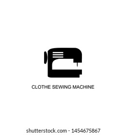 clothe sewing machine icon vector black design