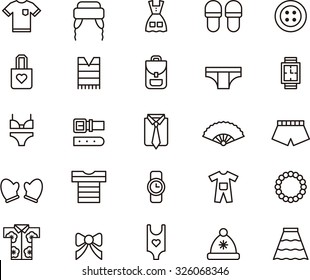 Clothes & Accessories icons