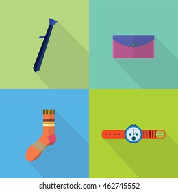 Clothes and Accessories Icons Set