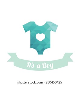 clothes baby over white color background