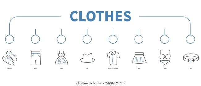 clothes banner web icon vector illustration concept