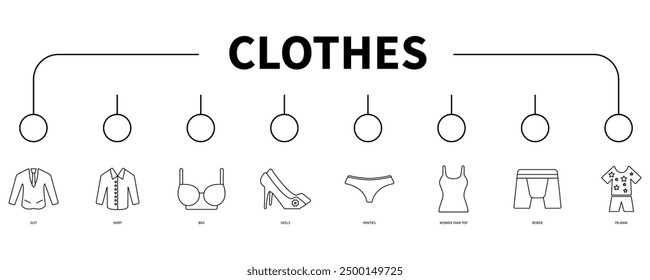 clothes banner web icon vector illustration concept