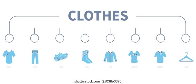 clothes banner web icon vector illustration concept