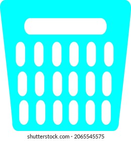 Clothes basket logo or basket symbol