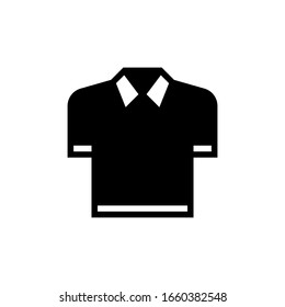 Icono de ropa blanco y negro