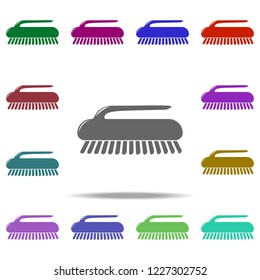 clothes brush icon. Elements of Bathroom in multi color style icons. Simple icon for websites, web design, mobile app, info graphics