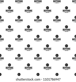 Clothes button dressmaking pattern vector seamless repeat for any web design
