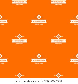 Clothes button element pattern vector orange for any web design best