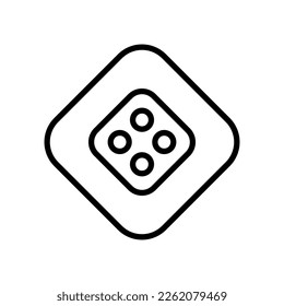 Icono del botón Ropa. Silueta lineal de contorno negro. Vista frontal superior. trazos editables. Ilustración gráfica plana vectorial simple. Objeto aislado sobre un fondo blanco. Aislar.