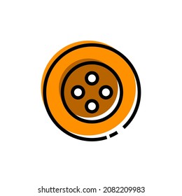 Clothes button icon design template illustration vector