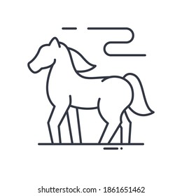 Clothes button icon, linear isolated illustration, thin line vector, web design sign, outline concept symbol with editable stroke on white background.