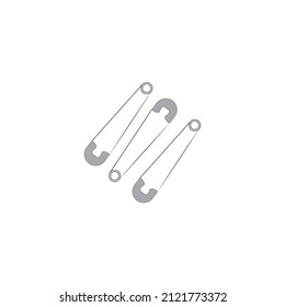 clothes button pin design illustration vector icon logo templat