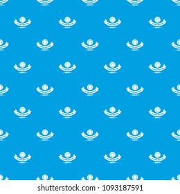 Clothes button retro pattern vector seamless blue repeat for any use