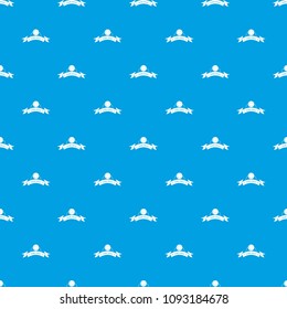 Clothes button round pattern vector seamless blue repeat for any use