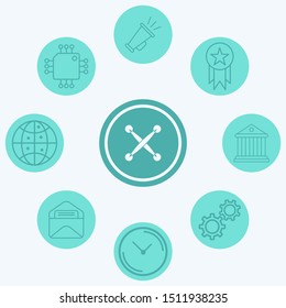 Clothes button vector icon sign symbol