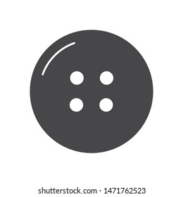 Clothes button vector icon, simple sign for web site and mobile app.