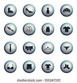 Clothes chrome icons for web