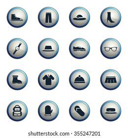 Clothes chrome icons for web