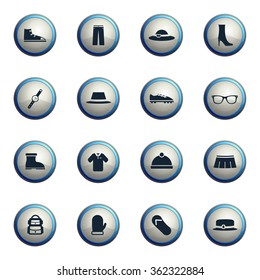 Clothes chrome icons for web
