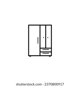 clothes closet icon vector illustration