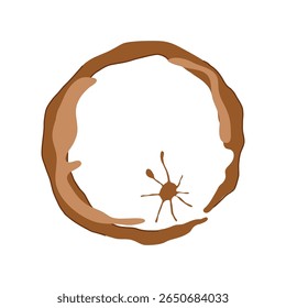 clothes coffee stain cartoon. solution detergent, vinegar baking, soda blot clothes coffee stain sign. isolated symbol vector illustration