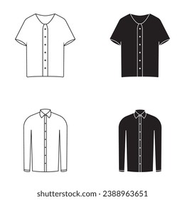 clothes collection icon vector template illustration logo design