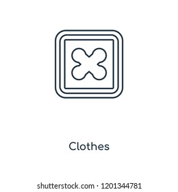 Clothes concept line icon. Linear Clothes concept outline symbol design. This simple element illustration can be used for web and mobile UI/UX.