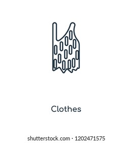 Clothes concept line icon. Linear Clothes concept outline symbol design. This simple element illustration can be used for web and mobile UI/UX.