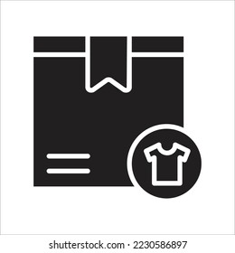 Clothes delivery icon. Vector illustration for delivery service