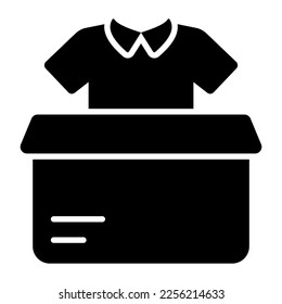 Diseño vectorial de entrega de ropa de estilo moderno, icono fácil de usar
