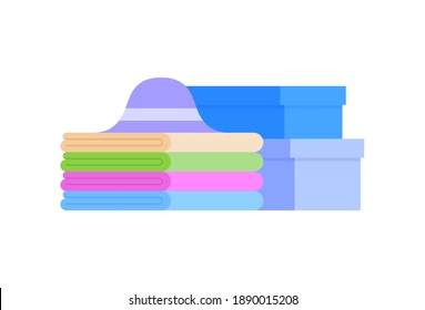 Clothes design elements isolated on a white background. Vector flat cartoon illustration EPS10