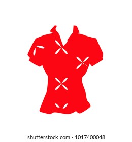 The clothes are designed as a blouse.