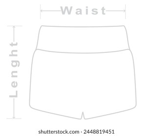 Clothes dimensions icon. vector illustration