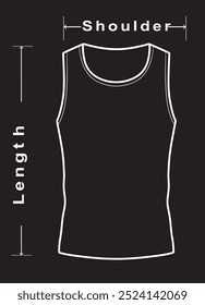 Clothes dimensions icon. vector illustration