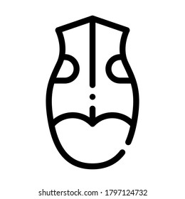 clothes for dog line icon vector. clothes for dog sign. isolated contour symbol black illustration