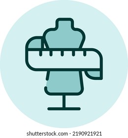 Clothes doll, illustration, vector on a white background.