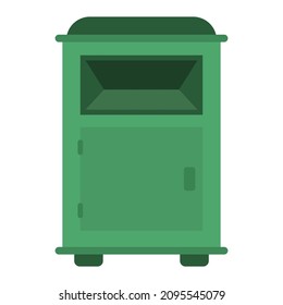 clothes donation box flat clipart vector illustration