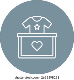 Clothes Donation vector icon. Can be used for printing, mobile and web applications.